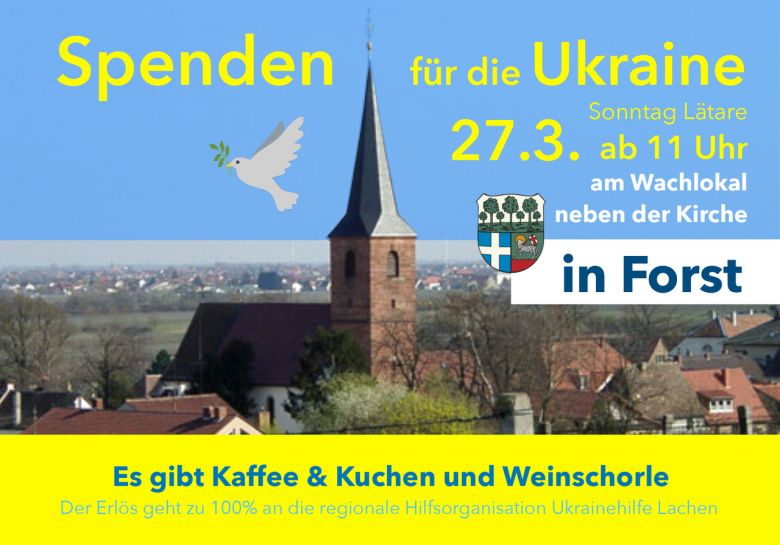 Plakat zur Spendenaktion