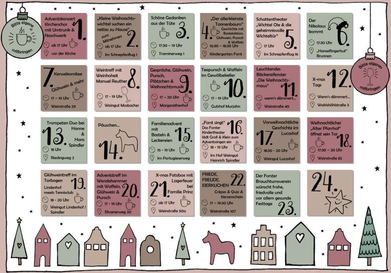 Adventskalender Forst an der Weinstraße
